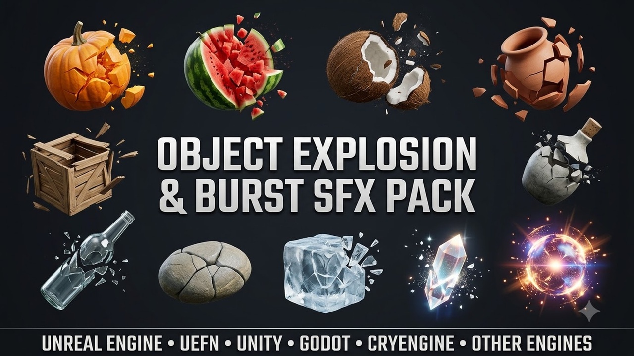 Media 1 for listing Object Explosion & Burst SFX Pack