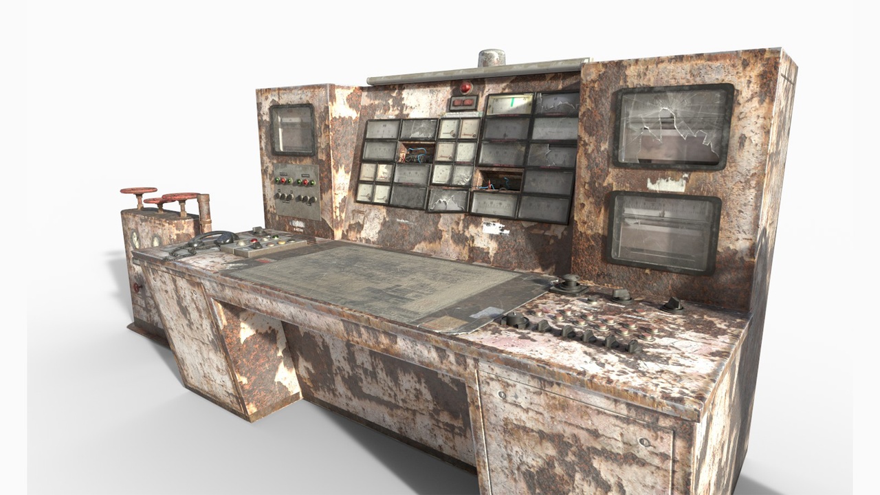 Media 1 for listing Abandoned Powerplant Control Panel Group