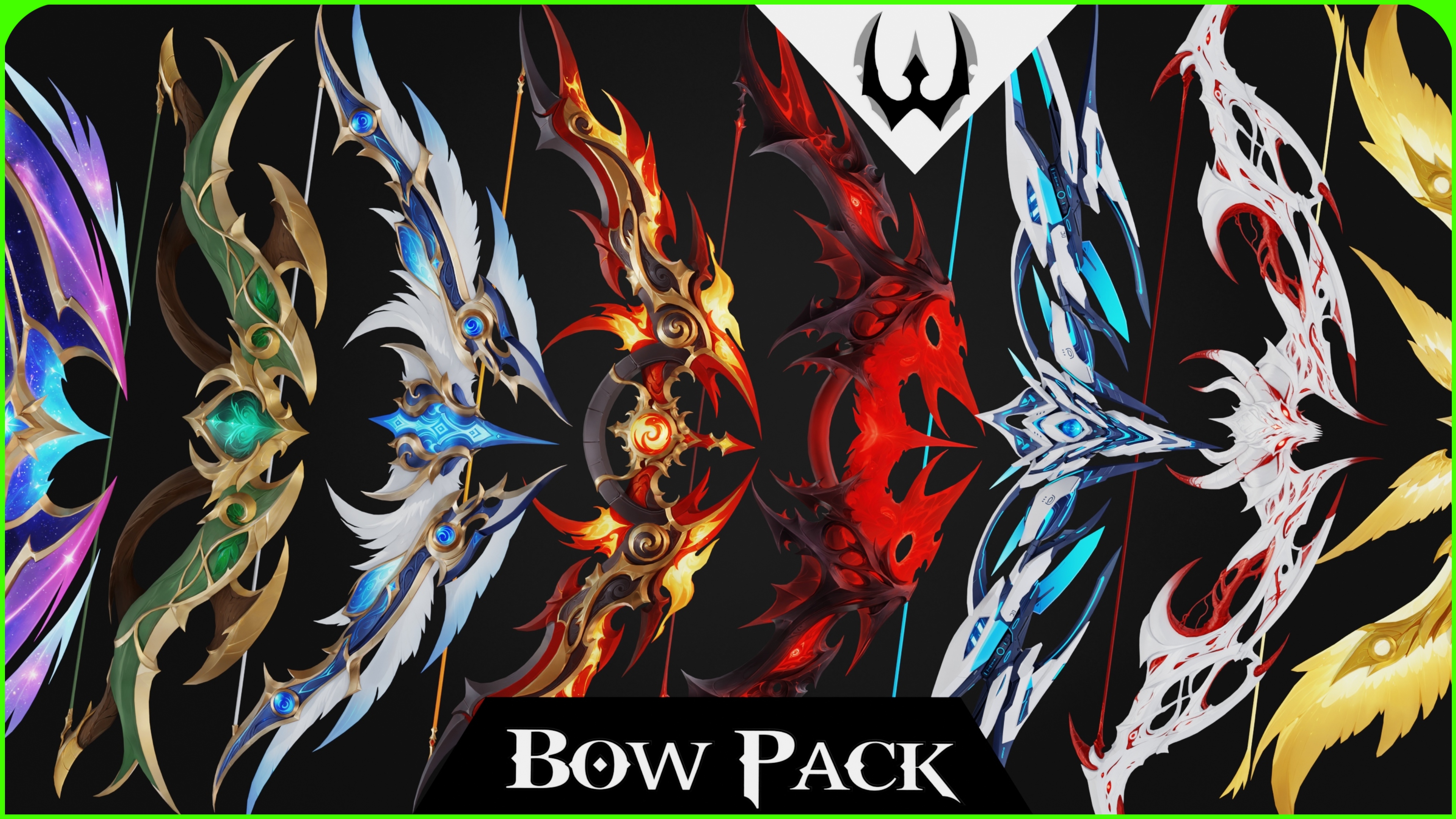 10 Stylized Fantasy Bows [Bow Pack] | Fab