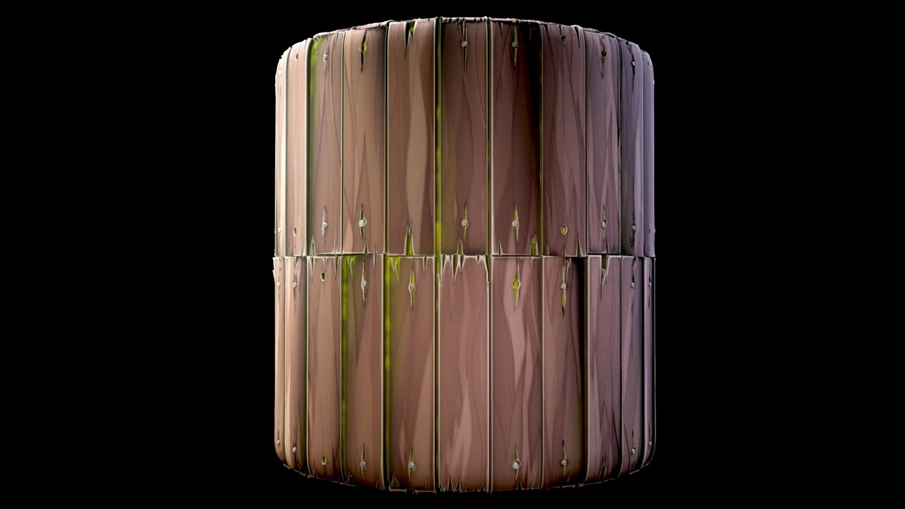 Media 1 for listing Stylized Wood Planks Substance PBR material and textures