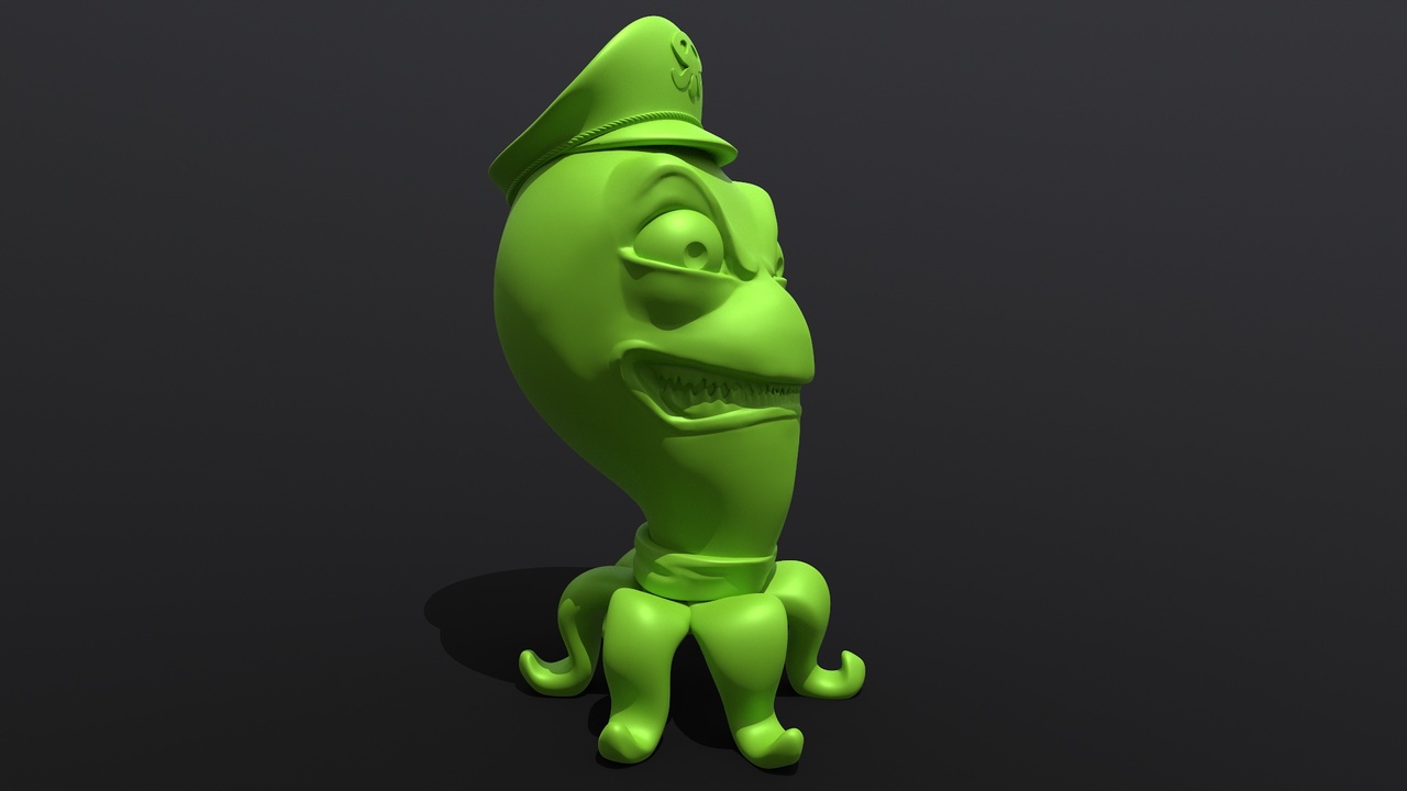 Media 1 for listing Сartoon octopus for 3D print