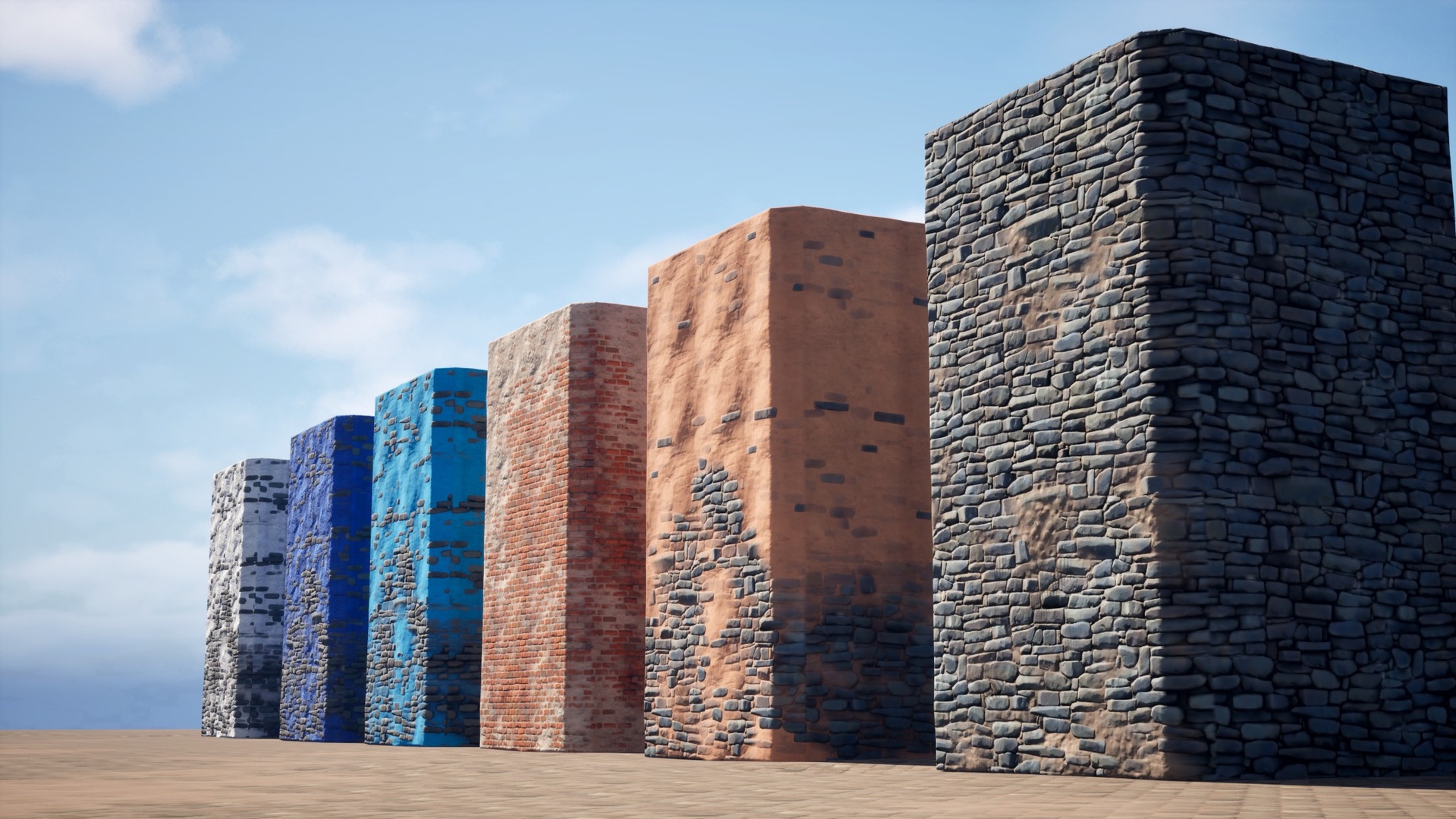 Media 1 for listing Stylized Surface Lite – Free Vertex Paint Layered Material (UE5)