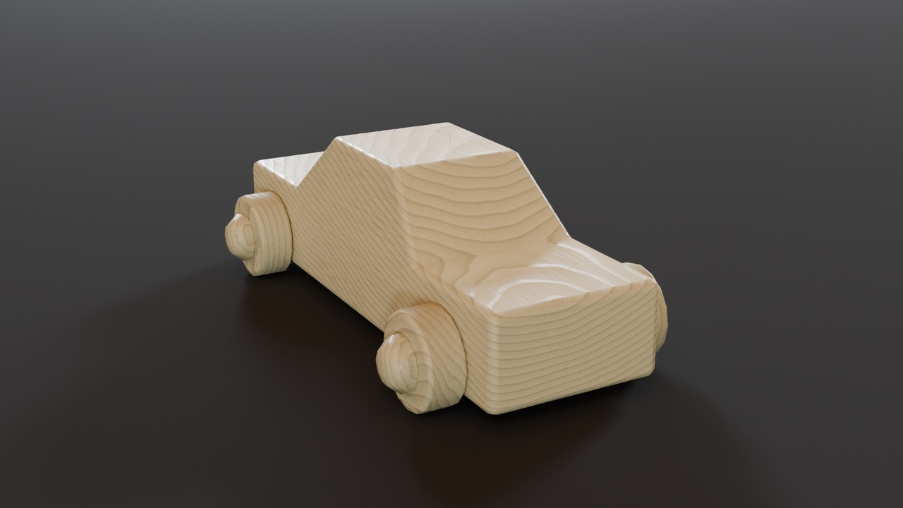 Media 1 for listing Wooden Toy Car