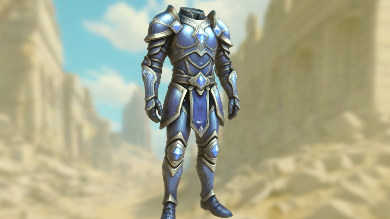 Mídia 1 do anúncio Blue Knight Armor Set