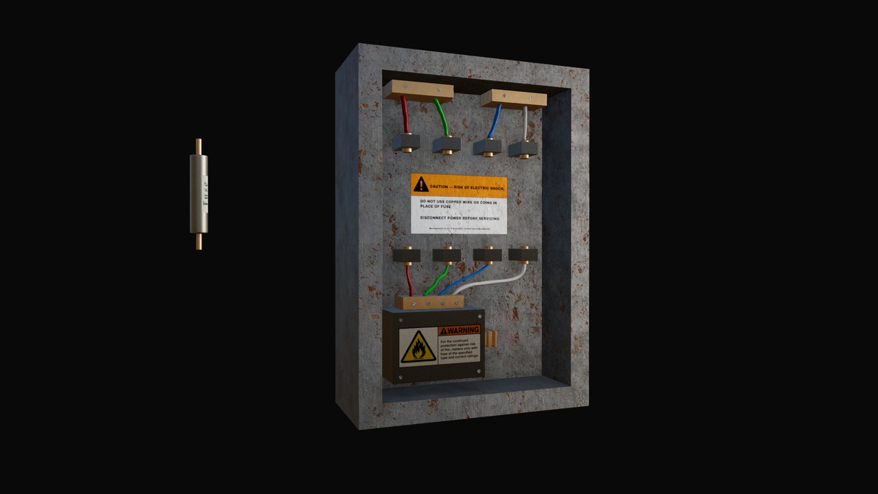 Media 1 for listing Fuse Box (Low/Mid Poly ~8000 triangles)