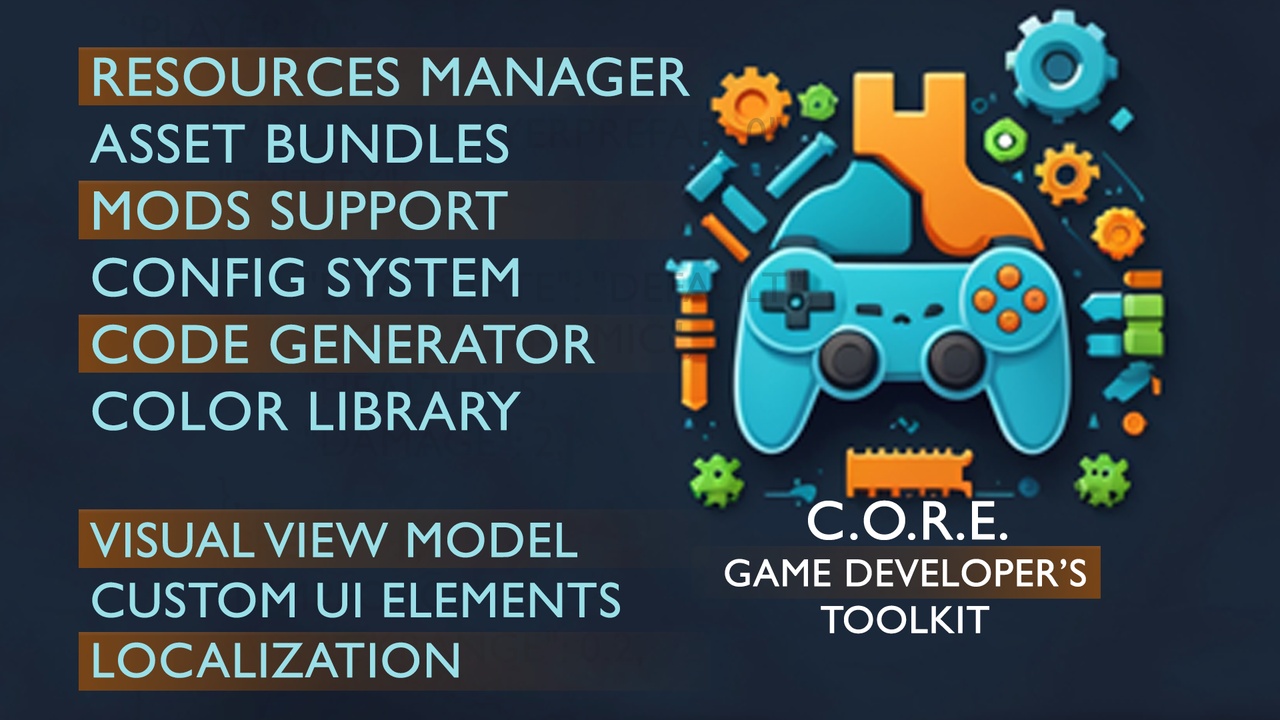 Medios 1 para el artículo C.O.R.E. - Game Developer's Toolkit