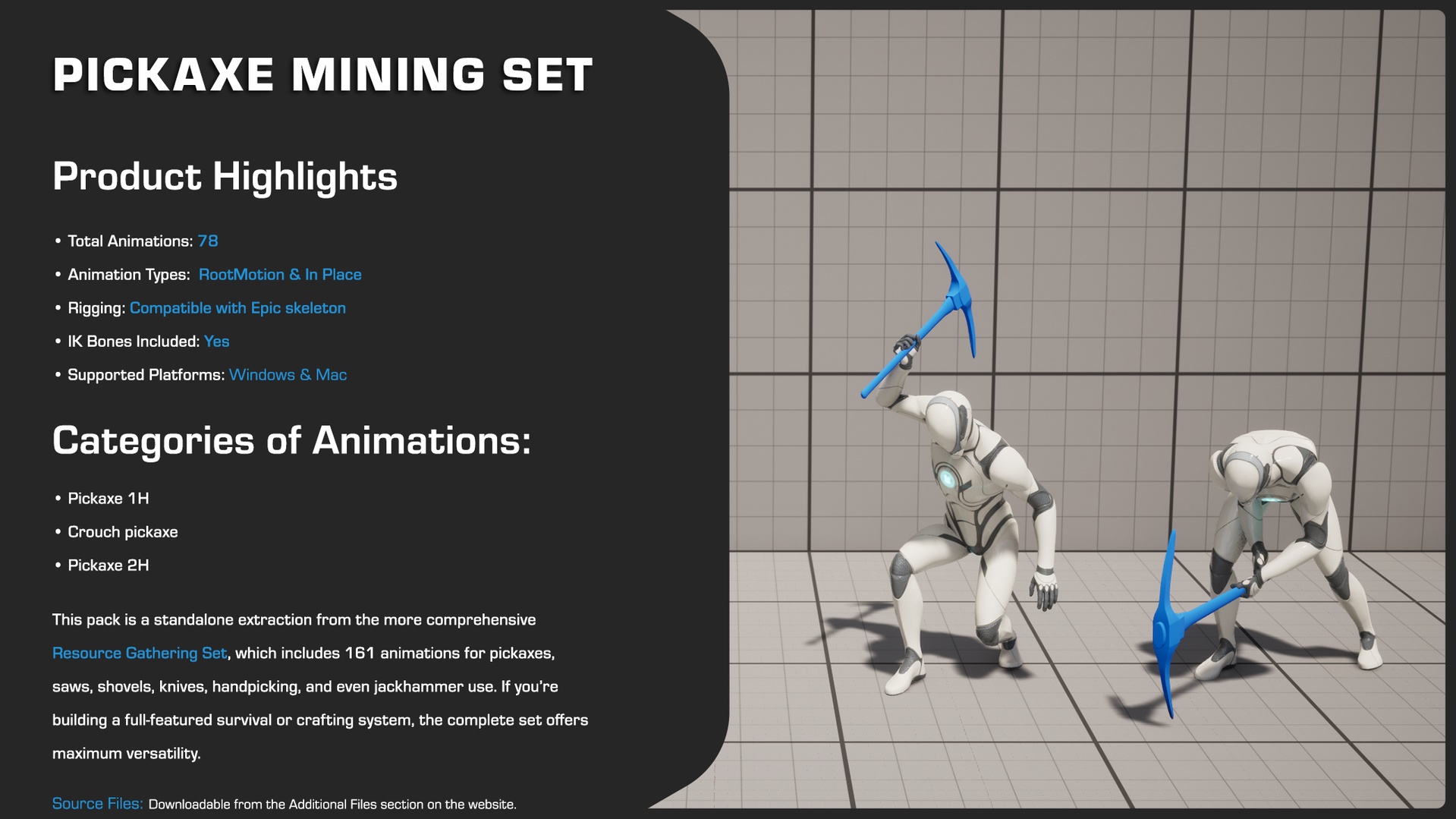 Media 1 for listing Pickaxe Mining Set