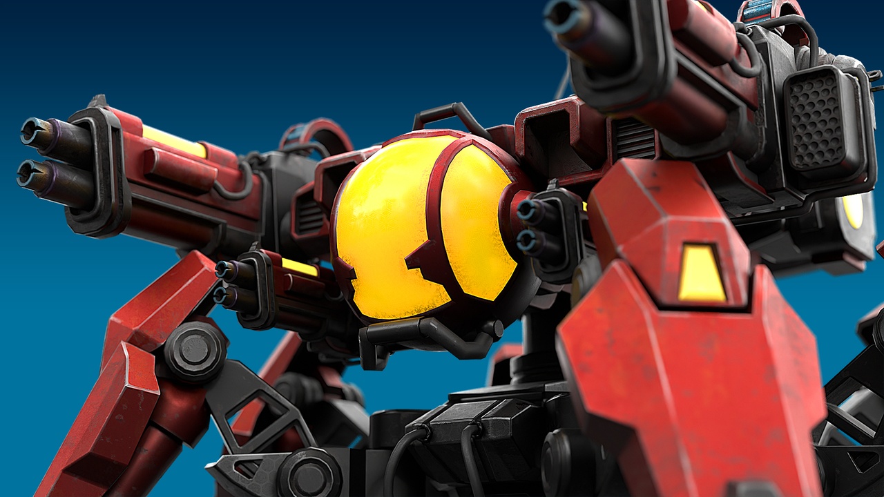 Media 1 for listing Stylized Sci Fi Mech Robot Asset