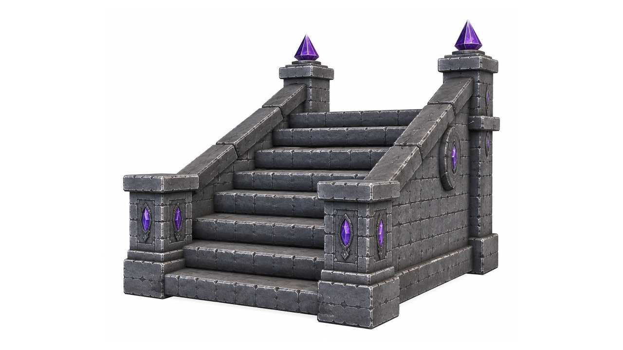 Media 1 for listing Fantasy Arcane Gothic Staircase