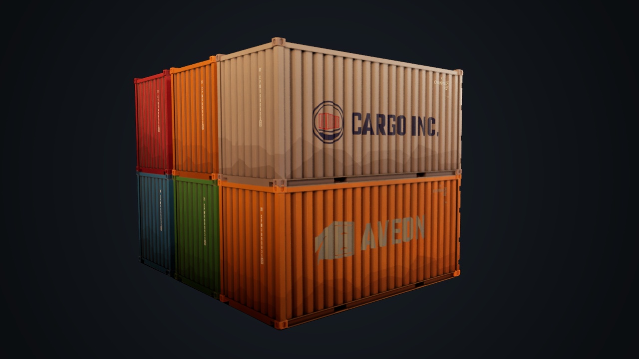 Media 1 for listing Stylized Shipping Container Pack
