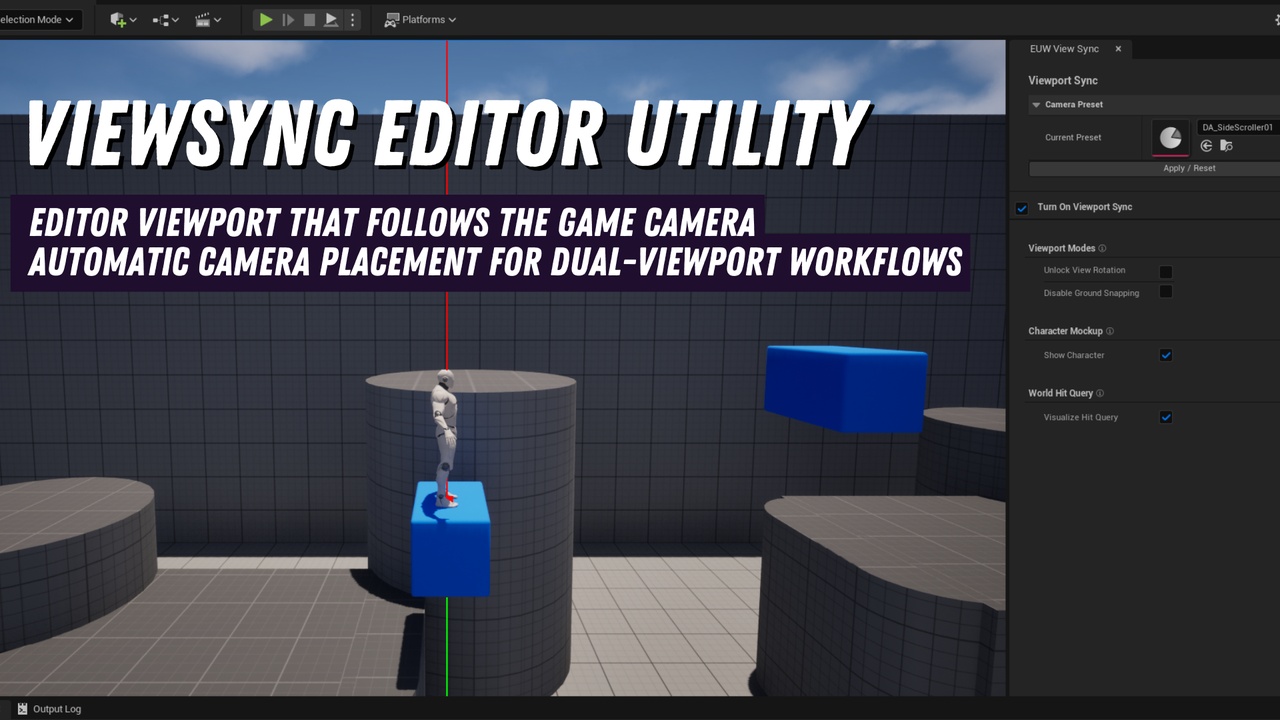 Media 1 for listing ViewSync – Editor viewport that follows your game camera