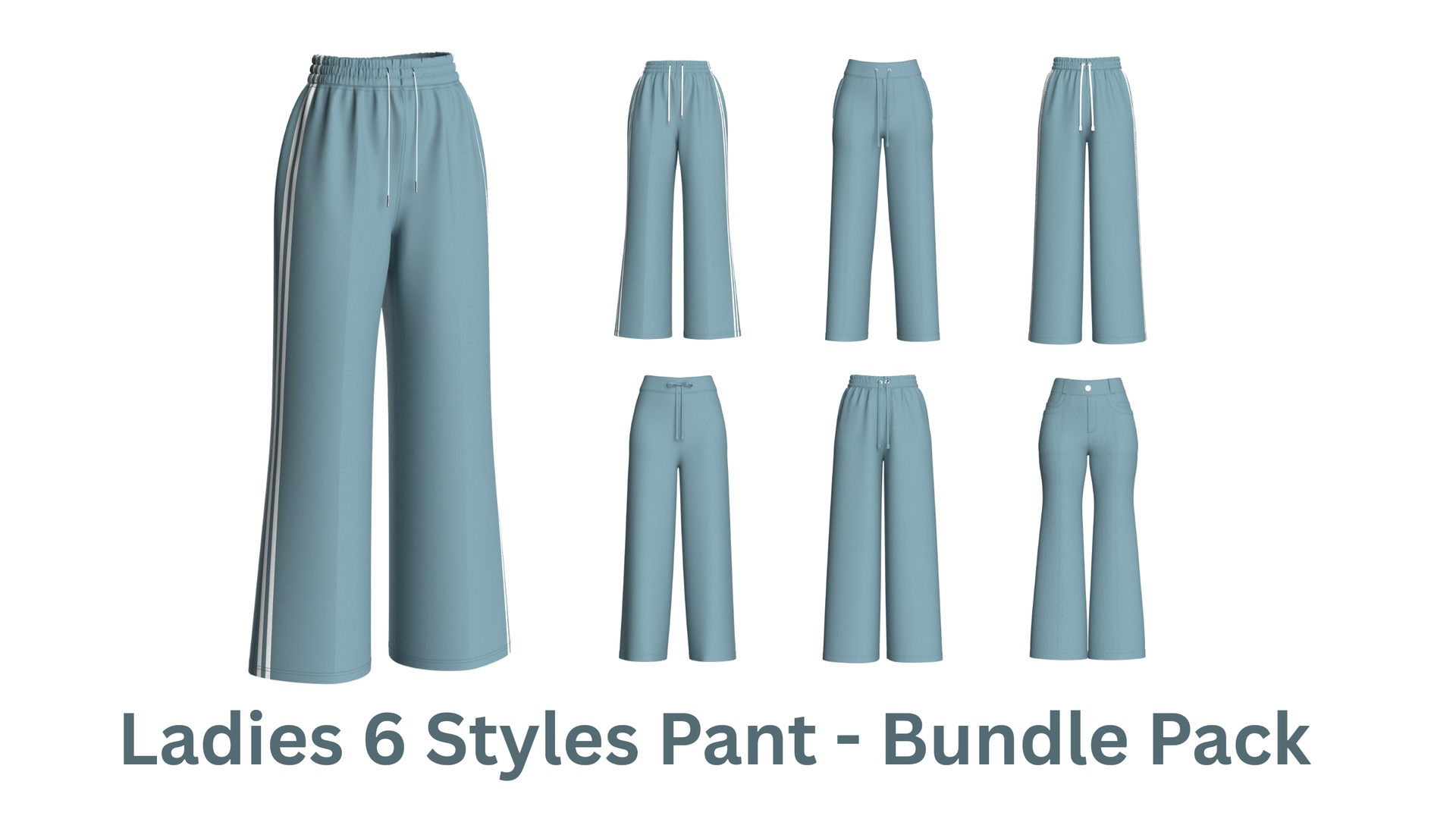 Media 1 for listing Ladies 6 Styles Pant - Bundle Pack | High Poly