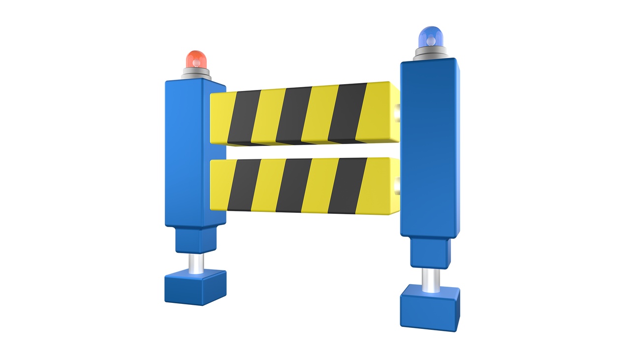 Media 1 for listing Caution Road Block Icon