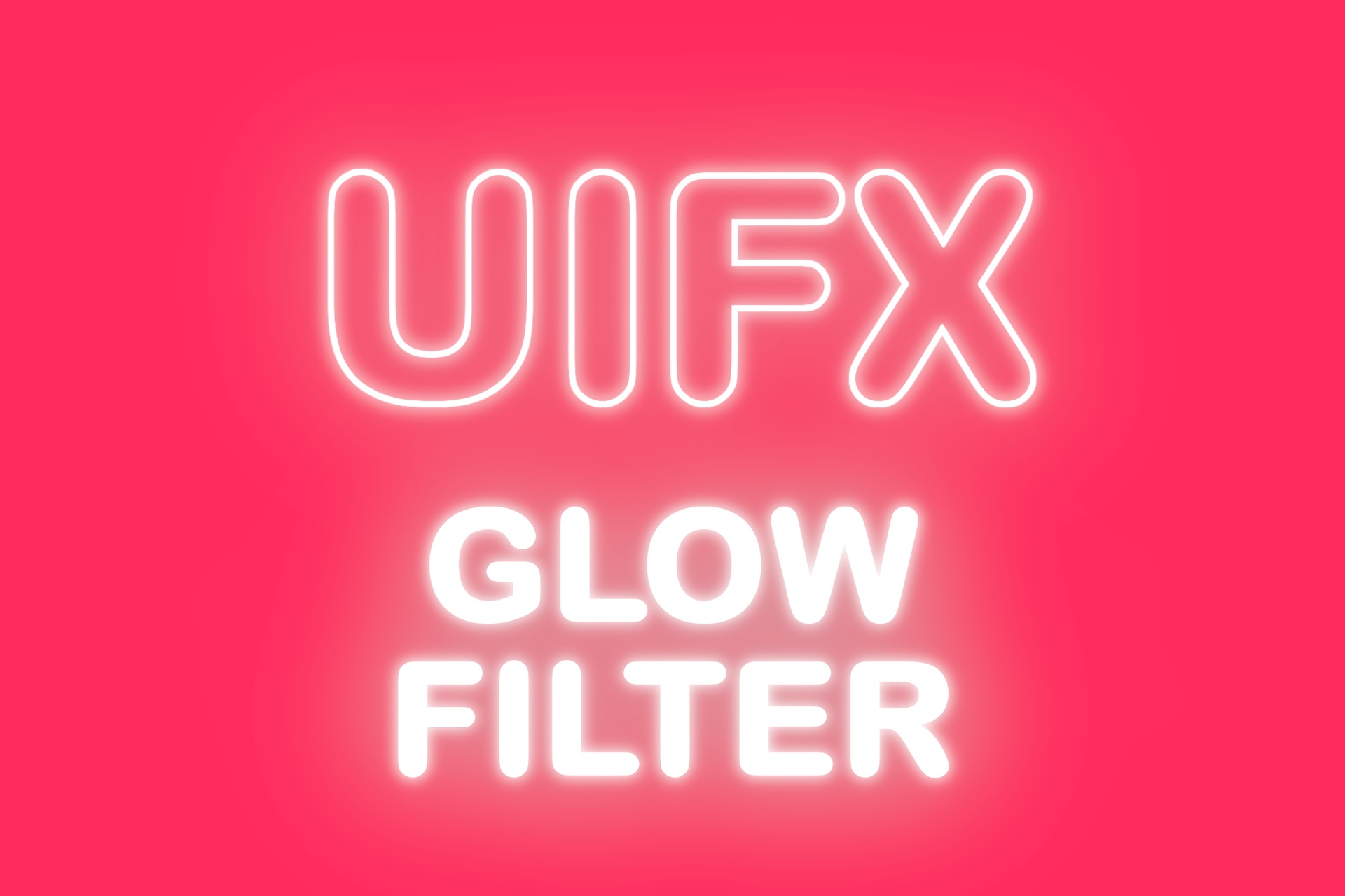 UIFX - Glow Filter 제품 등록을 위한 미디어 1개