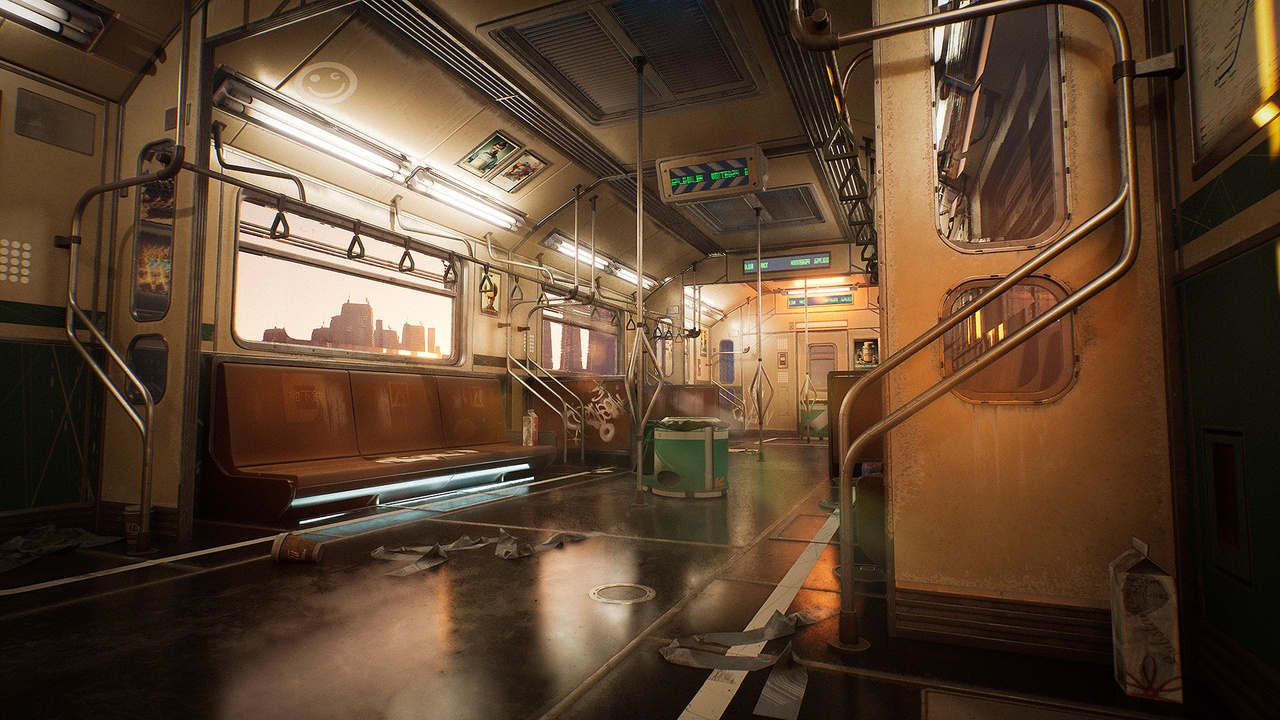 商品 Cyberpunk Subway Train Kit 的媒体 1
