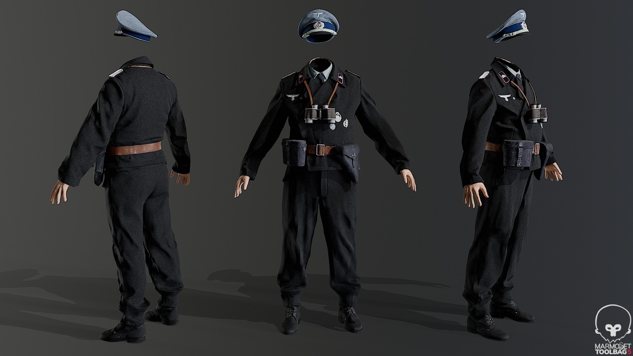 Media 1 for listing SS german soldier character apose