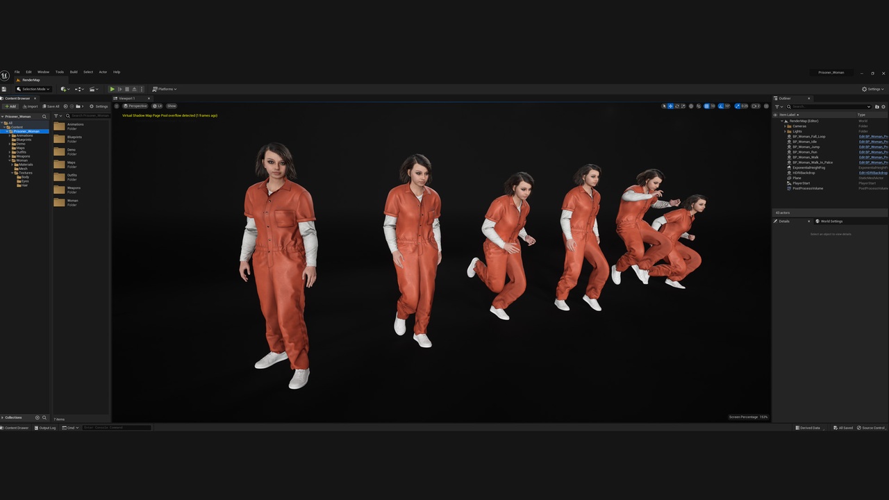 Woman - Prisoner - Modular - Rigged | Fab