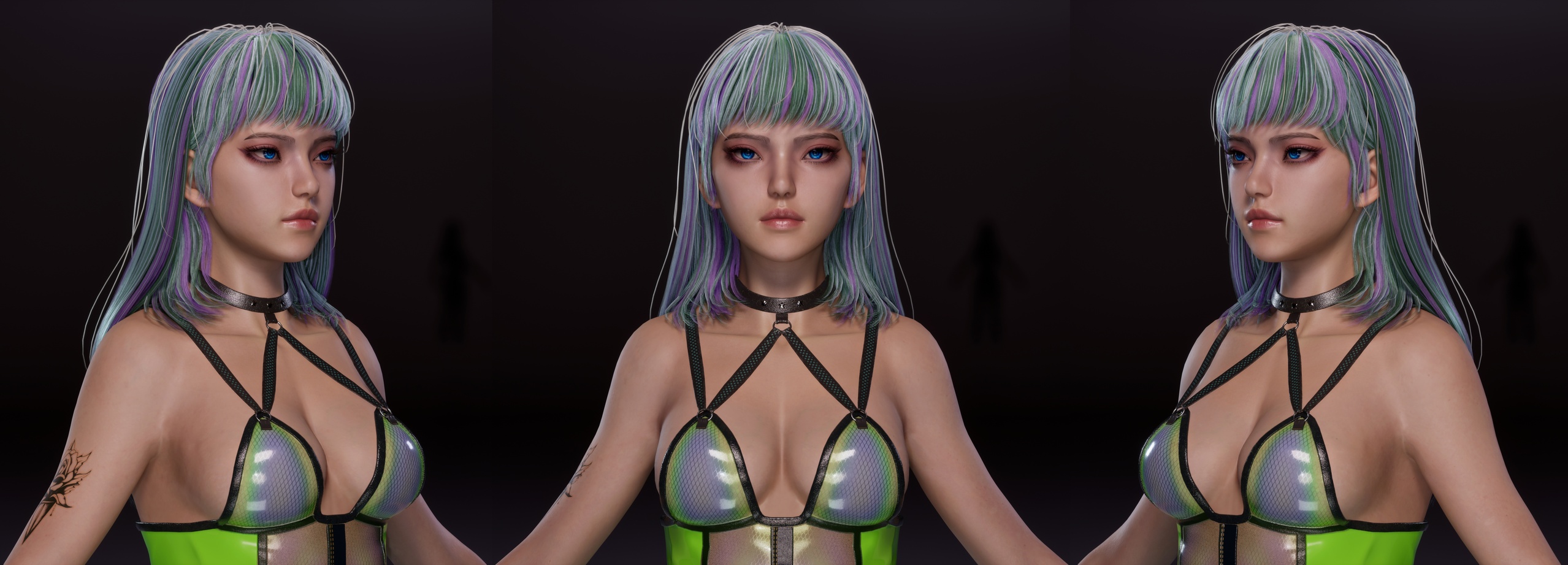 Media 1 for listing Cyberpunk female non-player character