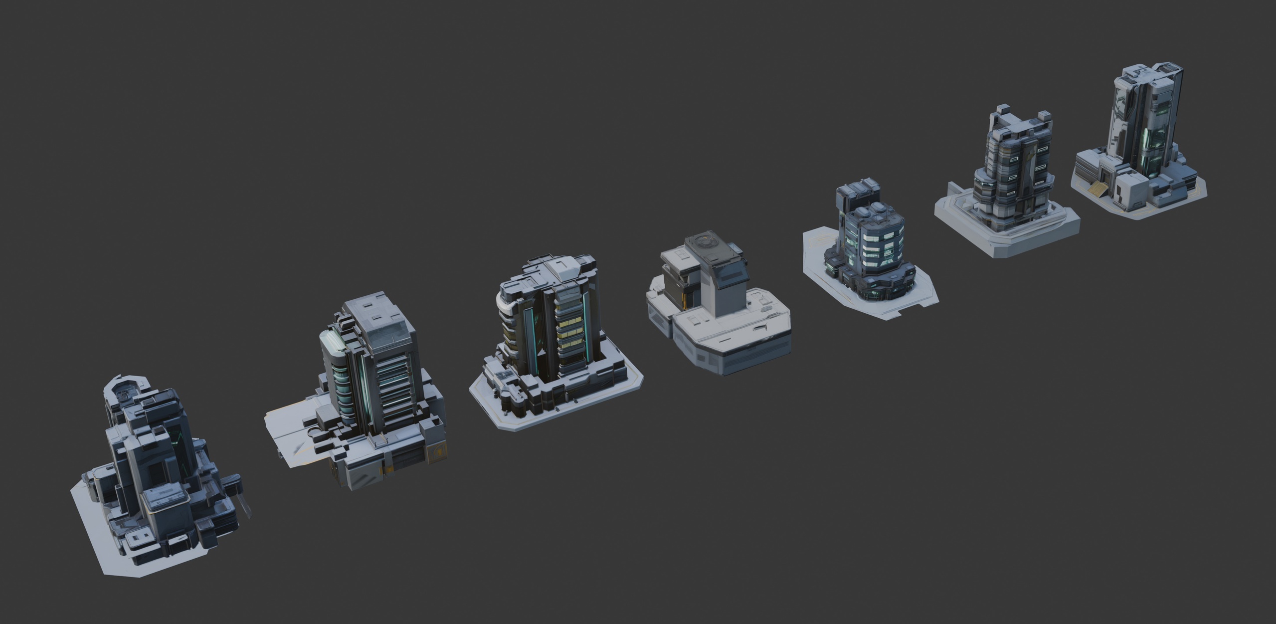 Media 1 for listing scifi architecture set