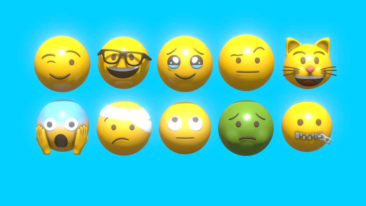 Media 1 for listing 10 Emoticon Yellow Ball Pack Part 5