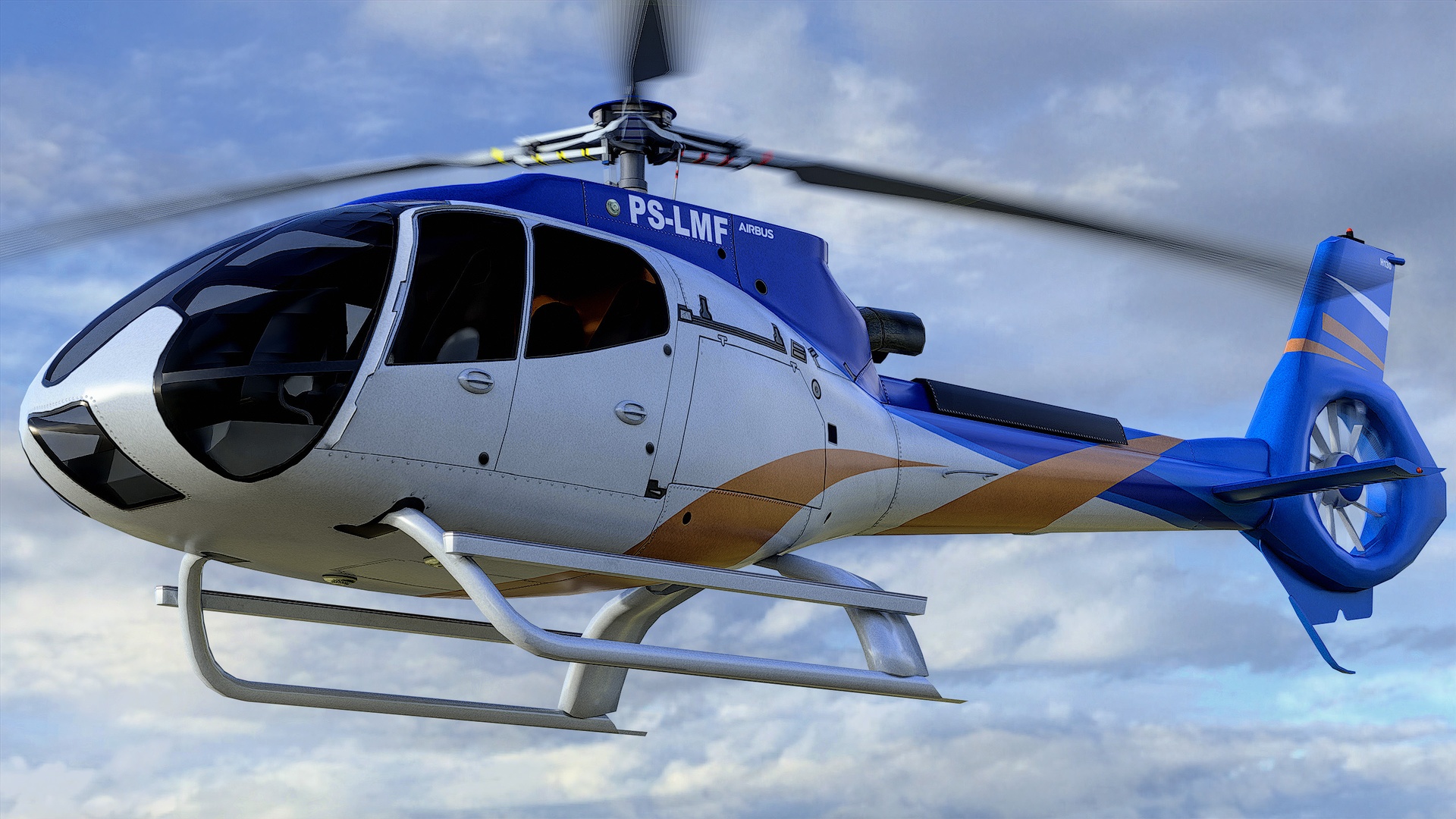 Media 1 for listing Civil Helicopter Aircraft #27 - Animated Low Poly PBR