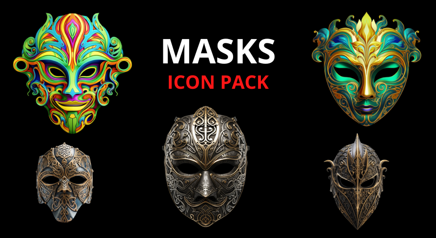 Masks - Icon Pack | Fab