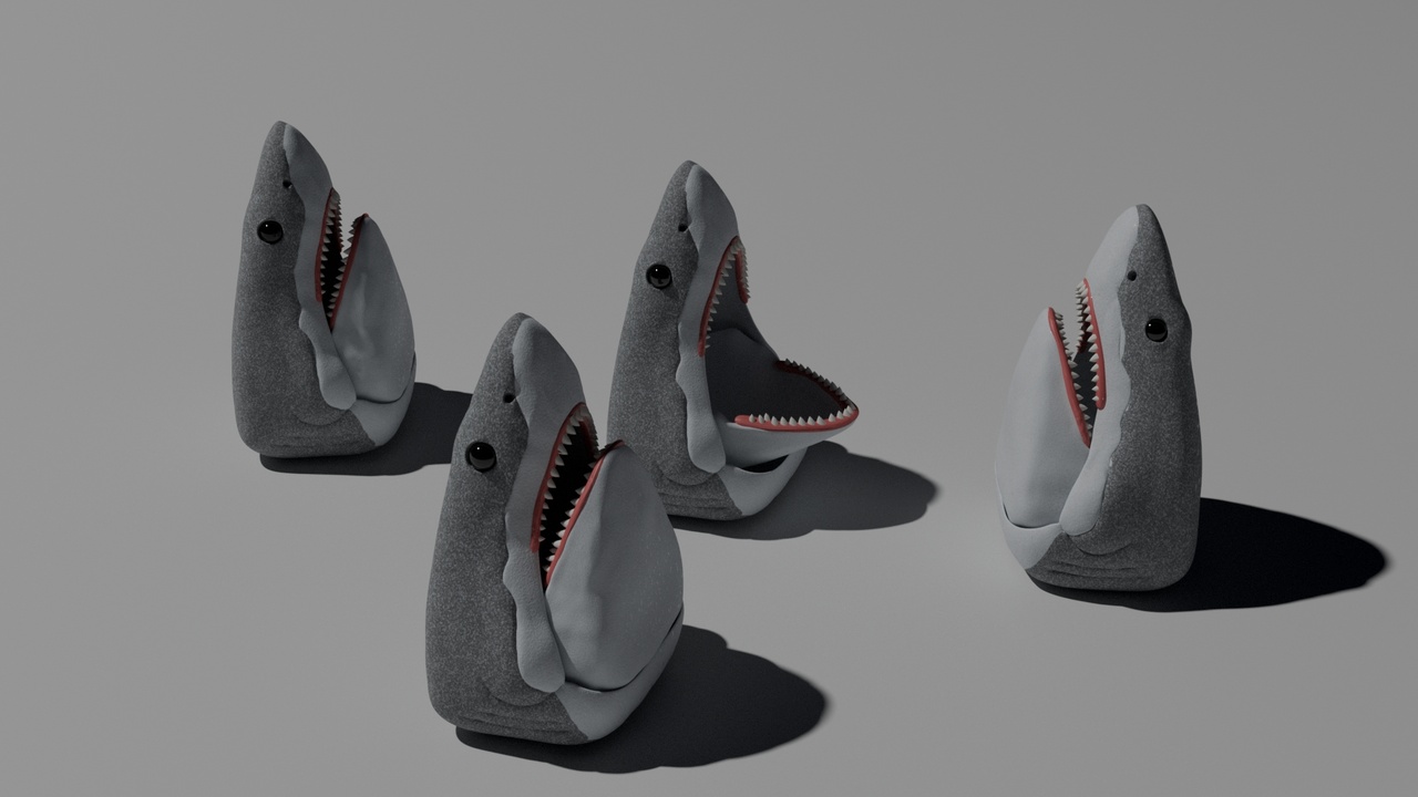 Media 1 for listing Shark Trash Bin 3D Printable