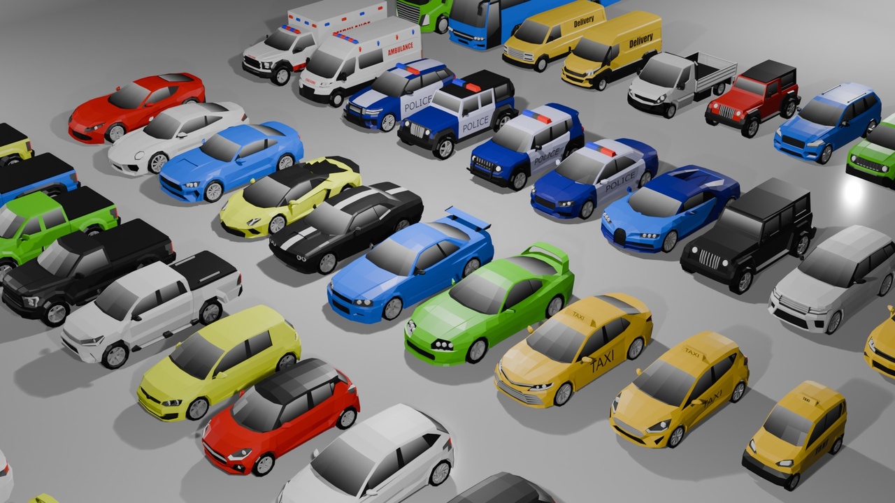 Low poly vehicle pack 제품 등록을 위한 미디어 1개