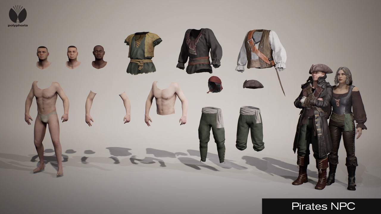 商品 Pirates - Metahuman 的媒体 1