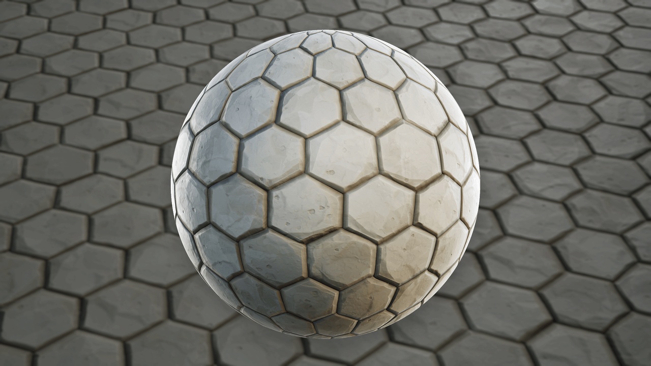 Media 1 for listing Stylized Temple Stone Floor 02A - Material