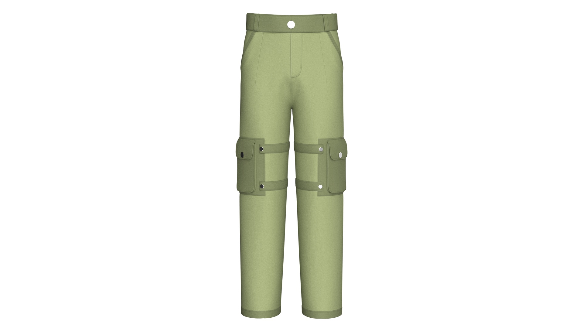 Media 1 for listing Men High - Waisted Multi Cargo Pocket Pant | High Poly