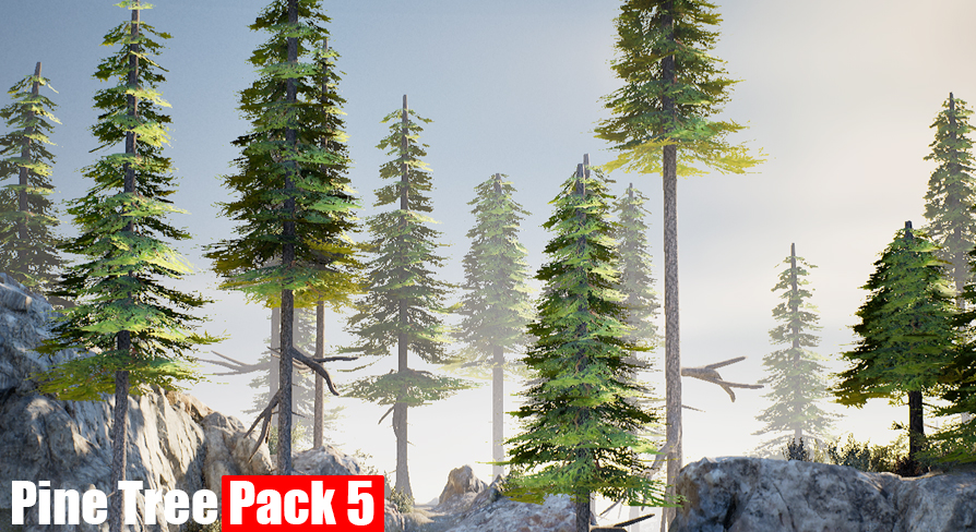 Realistic Pine Pack 5 (Mobile/Desktop) | Fab
