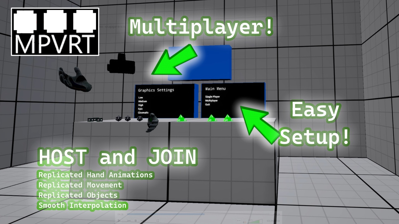 Media 1 for listing Multiplayer VR Template