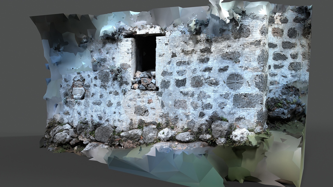 Media 1 for listing Abandoned Village Surface Scan - Stone Wall 13