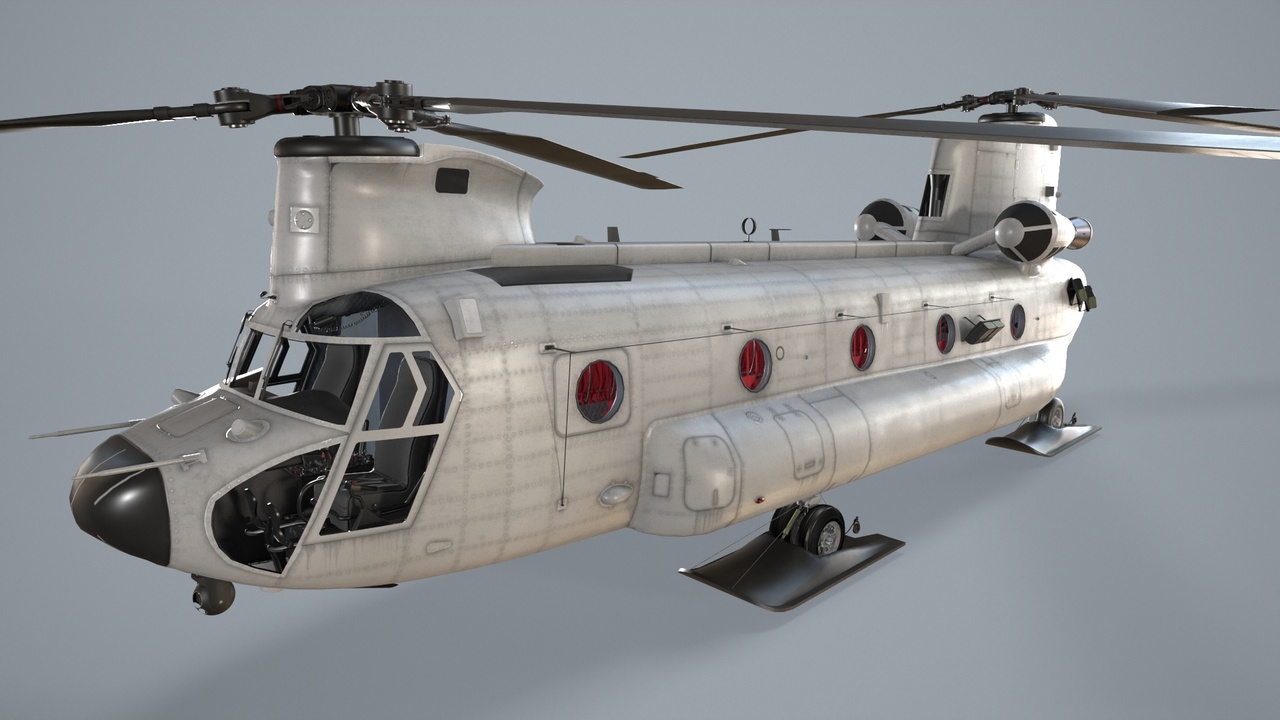 Media 1 for listing Military Transport Helicopter Blank Livery Static (13)