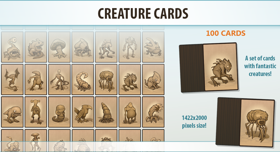 Creature Cards Creature Cards | Fab