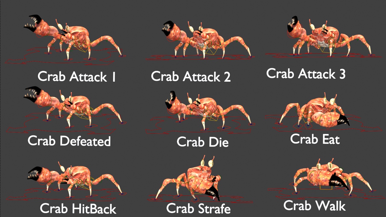 Media 1 for listing Crab Rigged And Animated 3D Model