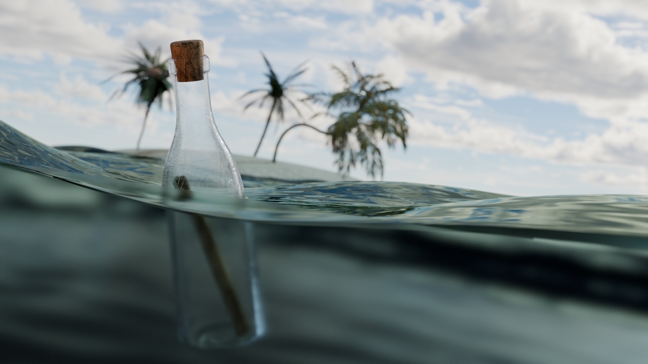 Media 1 for listing Message in a bottle