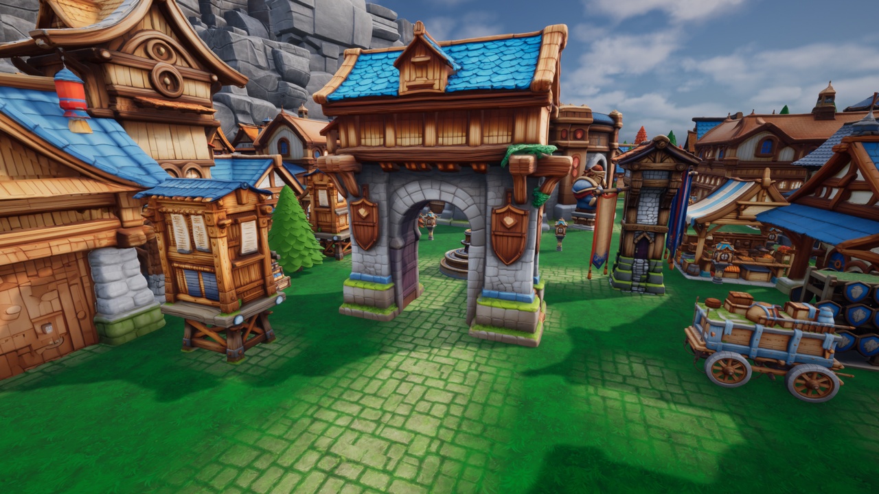 Media 1 for listing Stylized Medieval Town – Environment Pack