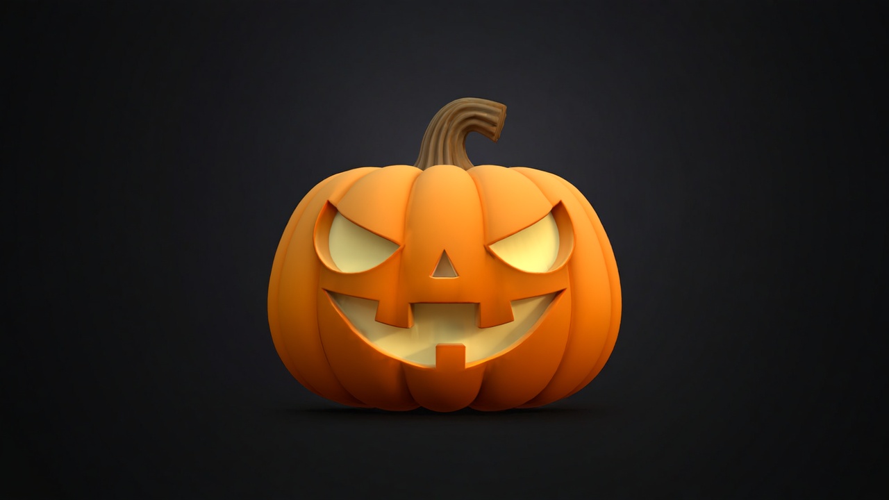 Media 1 for listing Stylized Halloween Pumpkin for Halloween