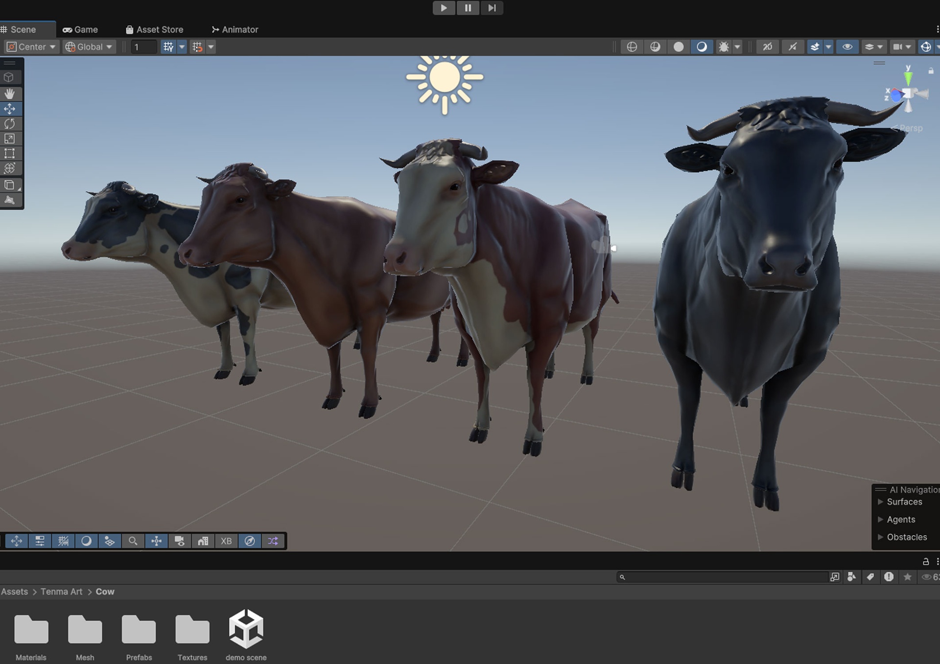 Media 1 for listing Semi realistic Cow 4 textures