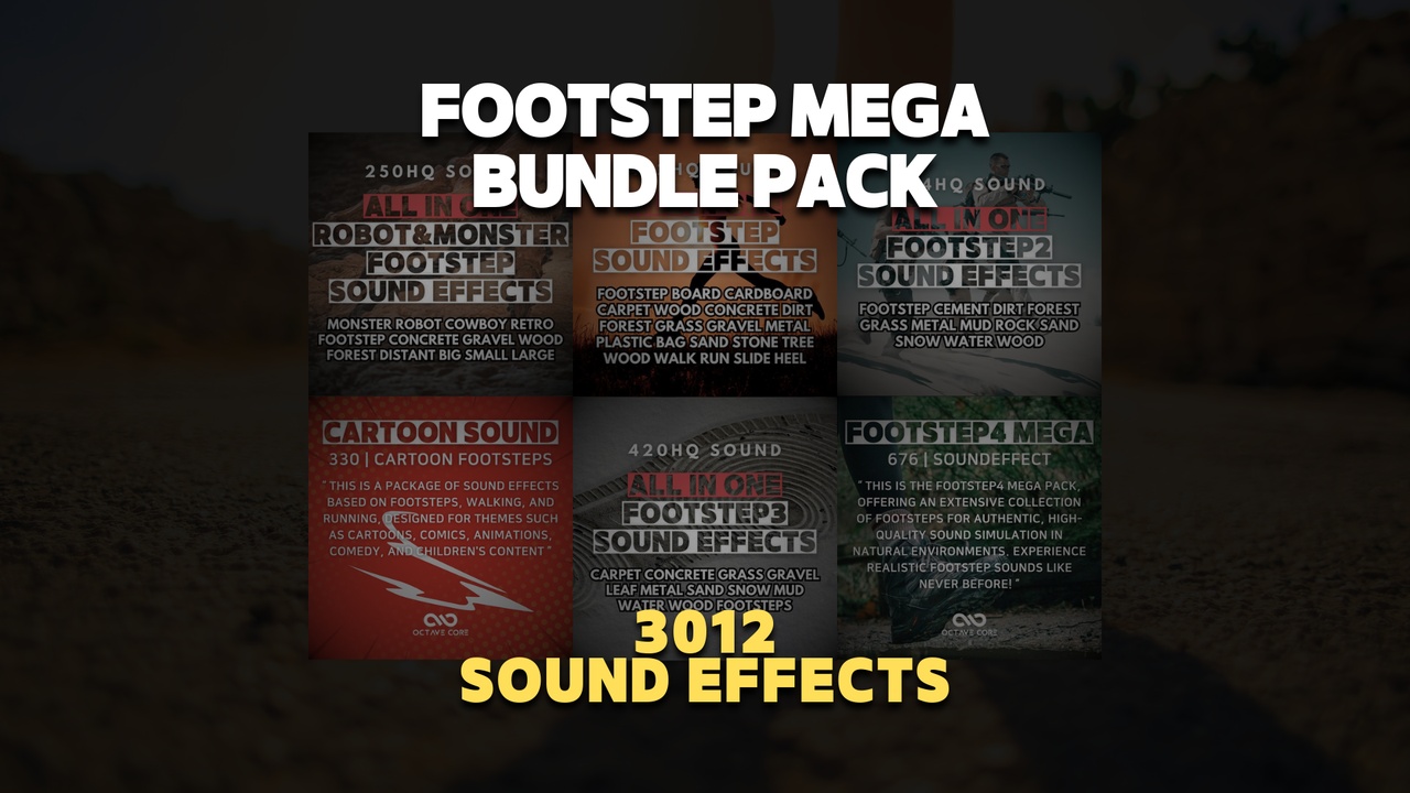 Media 1 for listing Footstep Mega Bundle Pack