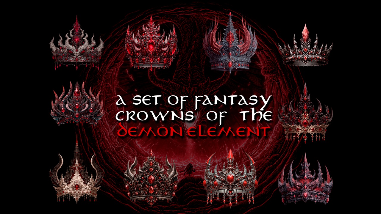 Медиа 1 для объявления 30 RPG ELEMENTAL CROWNS ICONS PACK
