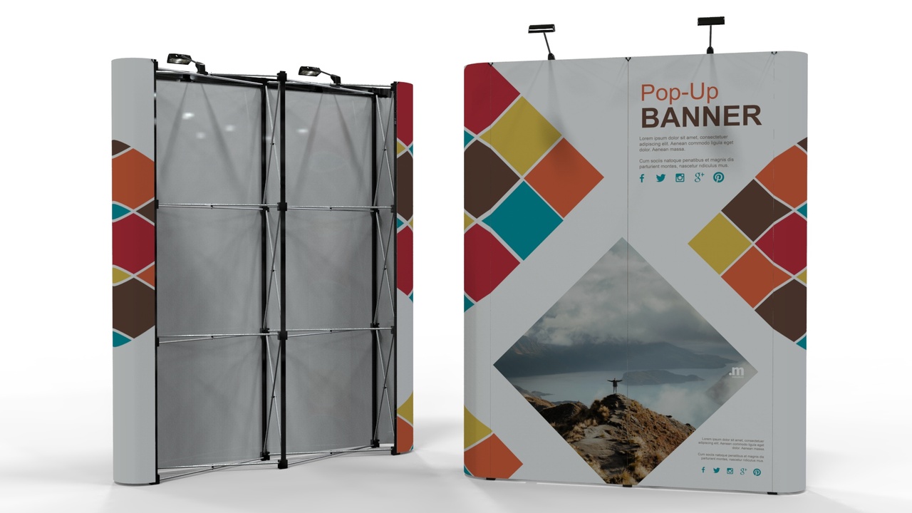 Media 1 for listing Pop-Up Banner Display - Straight 2 Sections