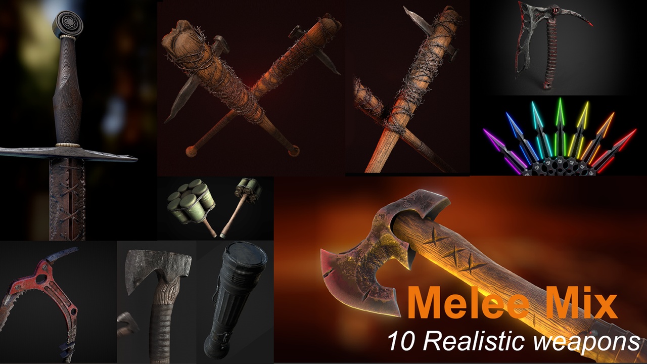 Media 1 for listing Melee Mix Pack - 10 Items