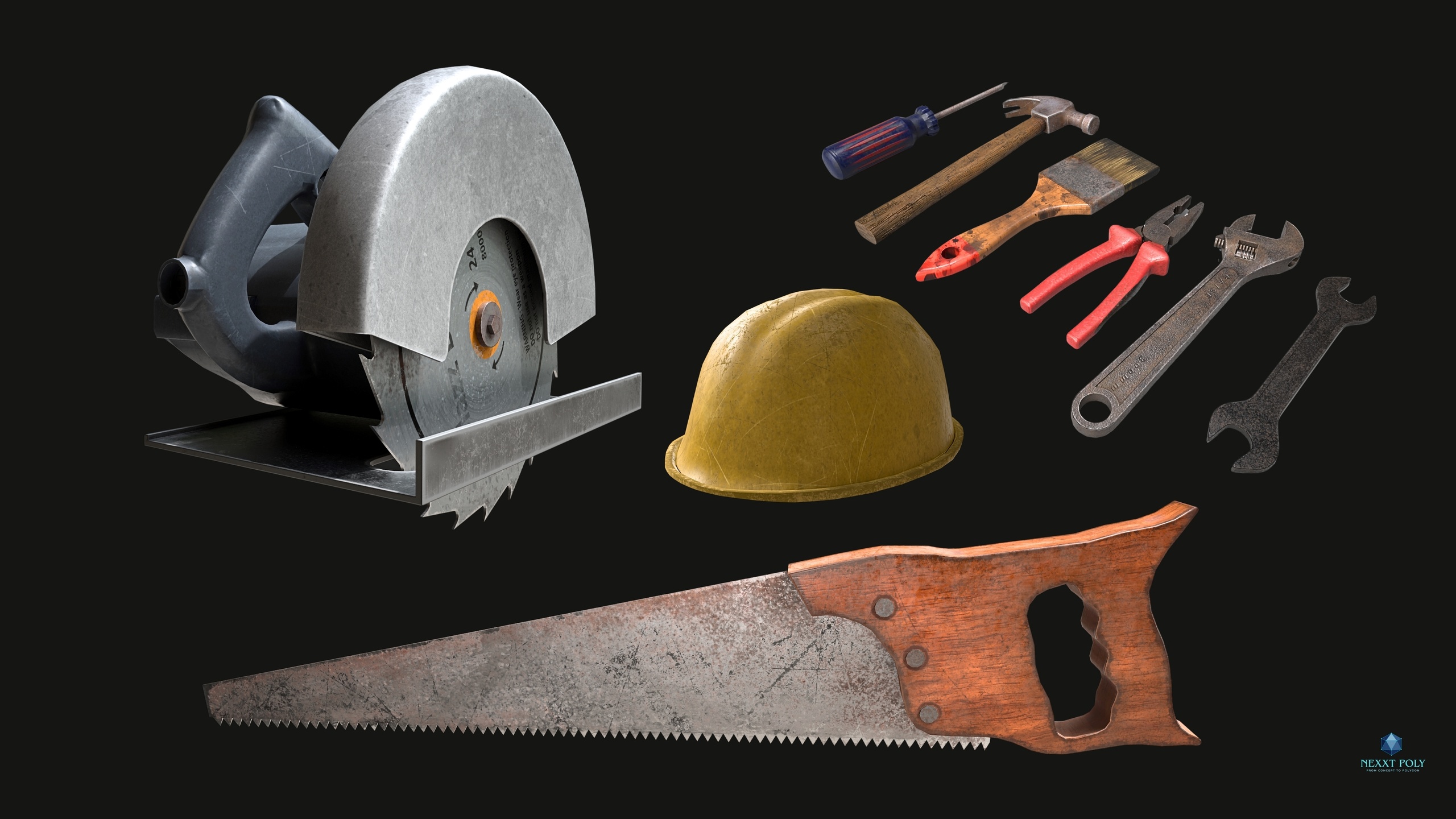 Media 1 for listing Construction Tools | Game-Ready Workshop pack | Industrial Tools | Hand Tools