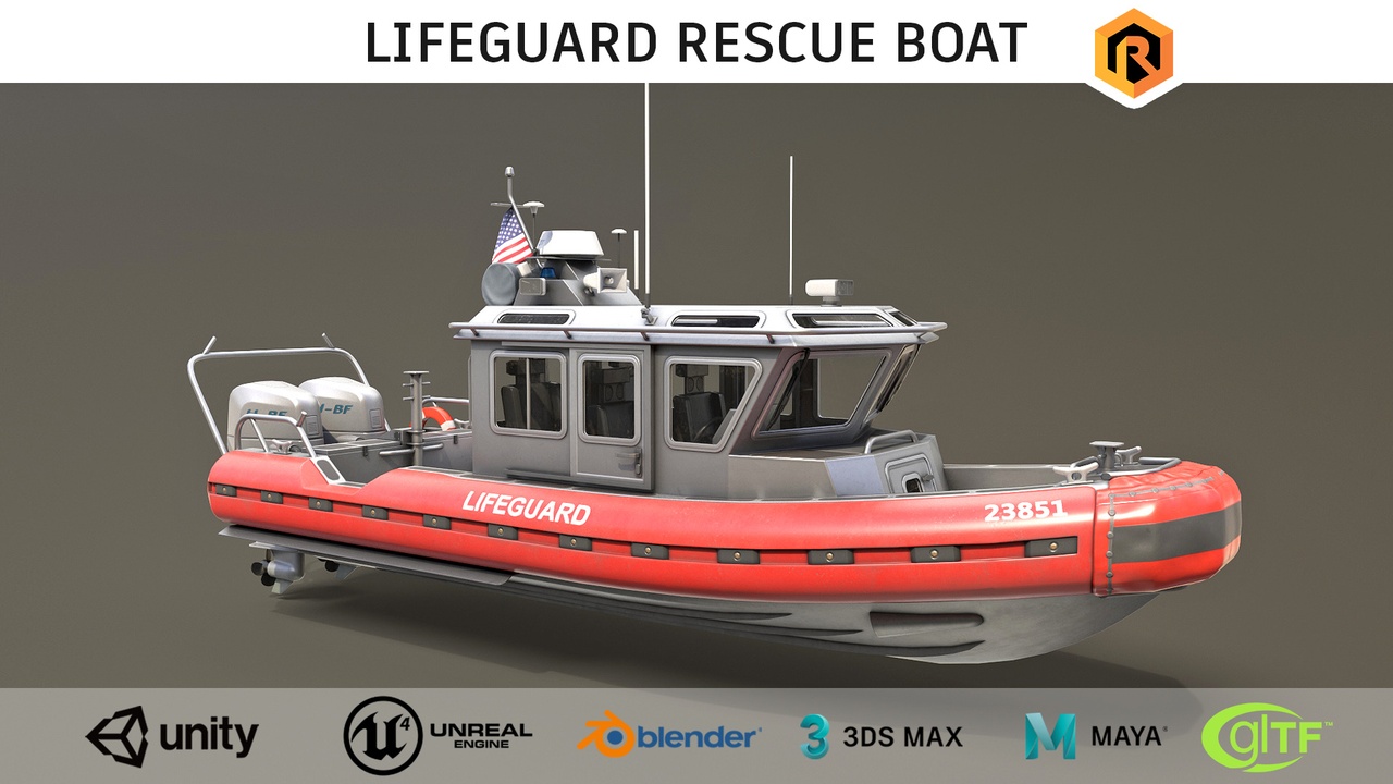 Lifeguard Rescue Boat 제품 등록을 위한 미디어 1개
