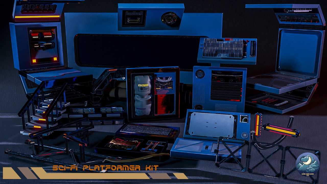 Media 1 for listing Modular Sci-Fi Platformer Kit