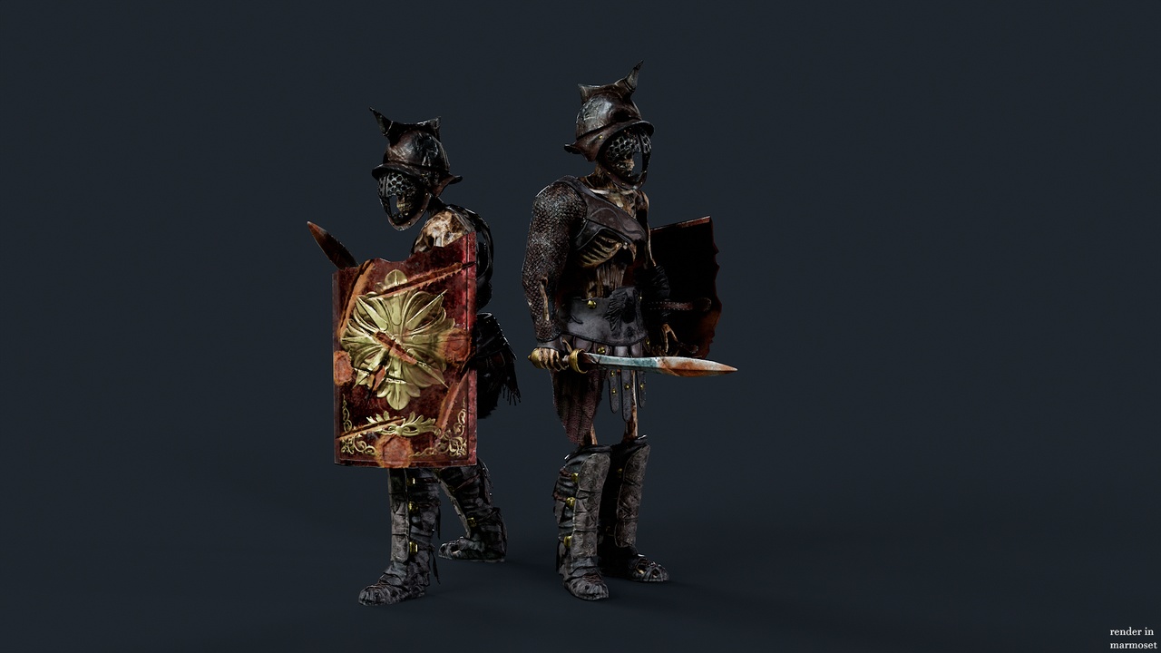 Media 1 for listing SKELETON GLADIATOR MURMILO