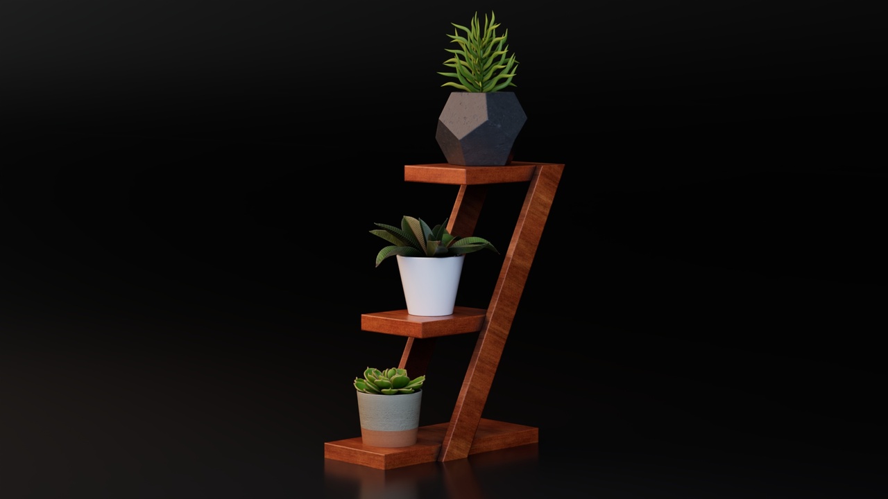 Media 1 for listing Indoor Plants with Wooden Stand